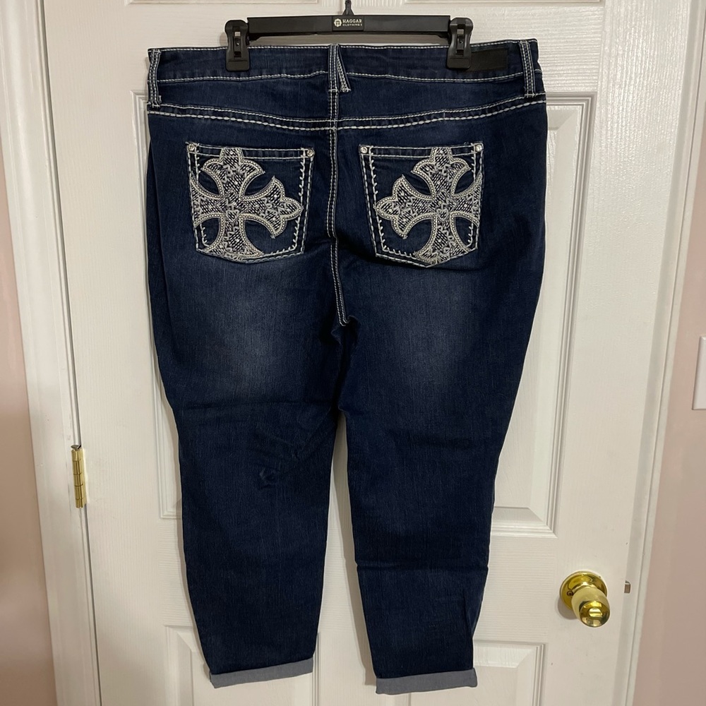 Antique Rivet Capris